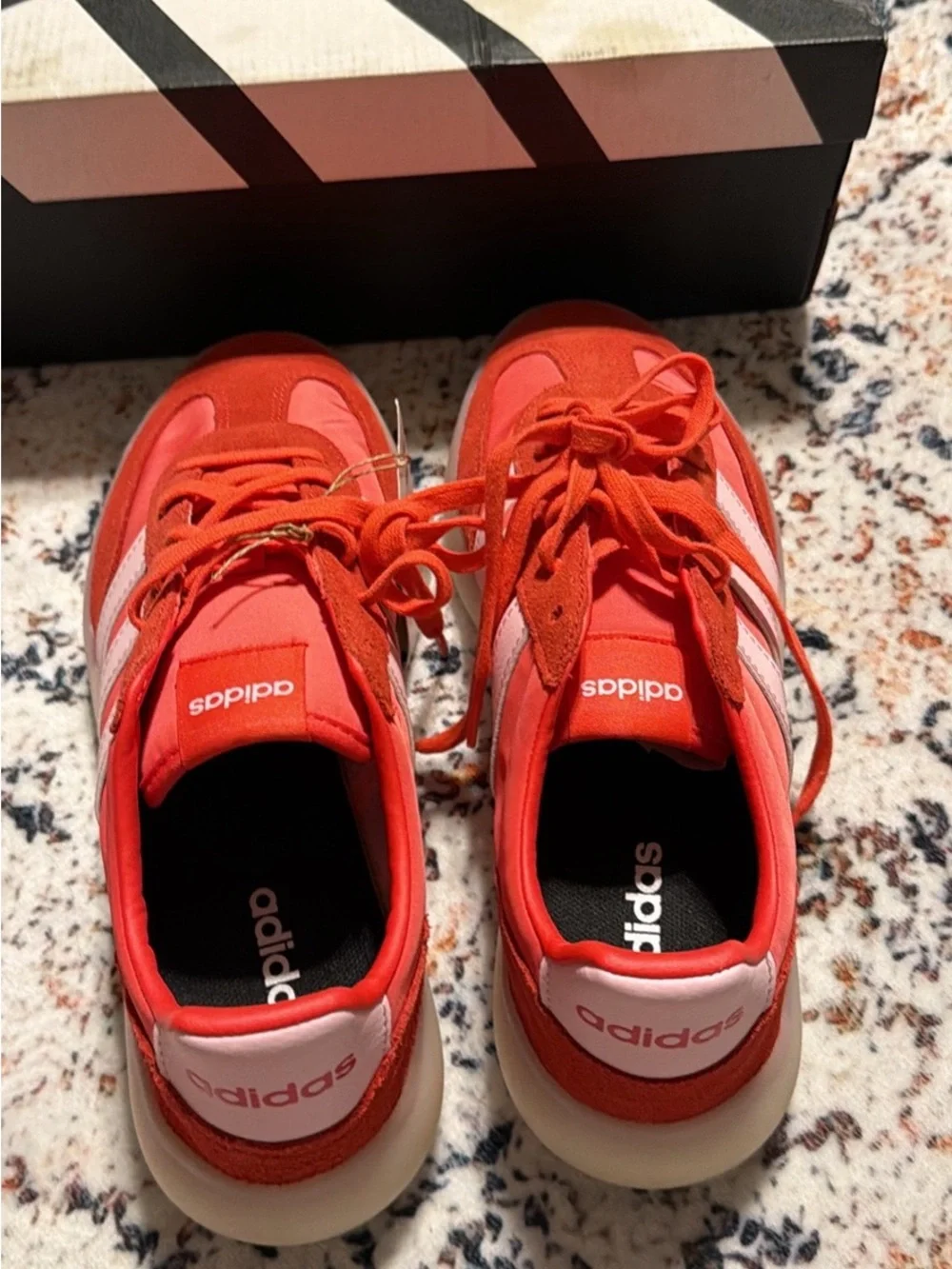 Adidas Barreda Decode Orange Pink Sneakers NWT